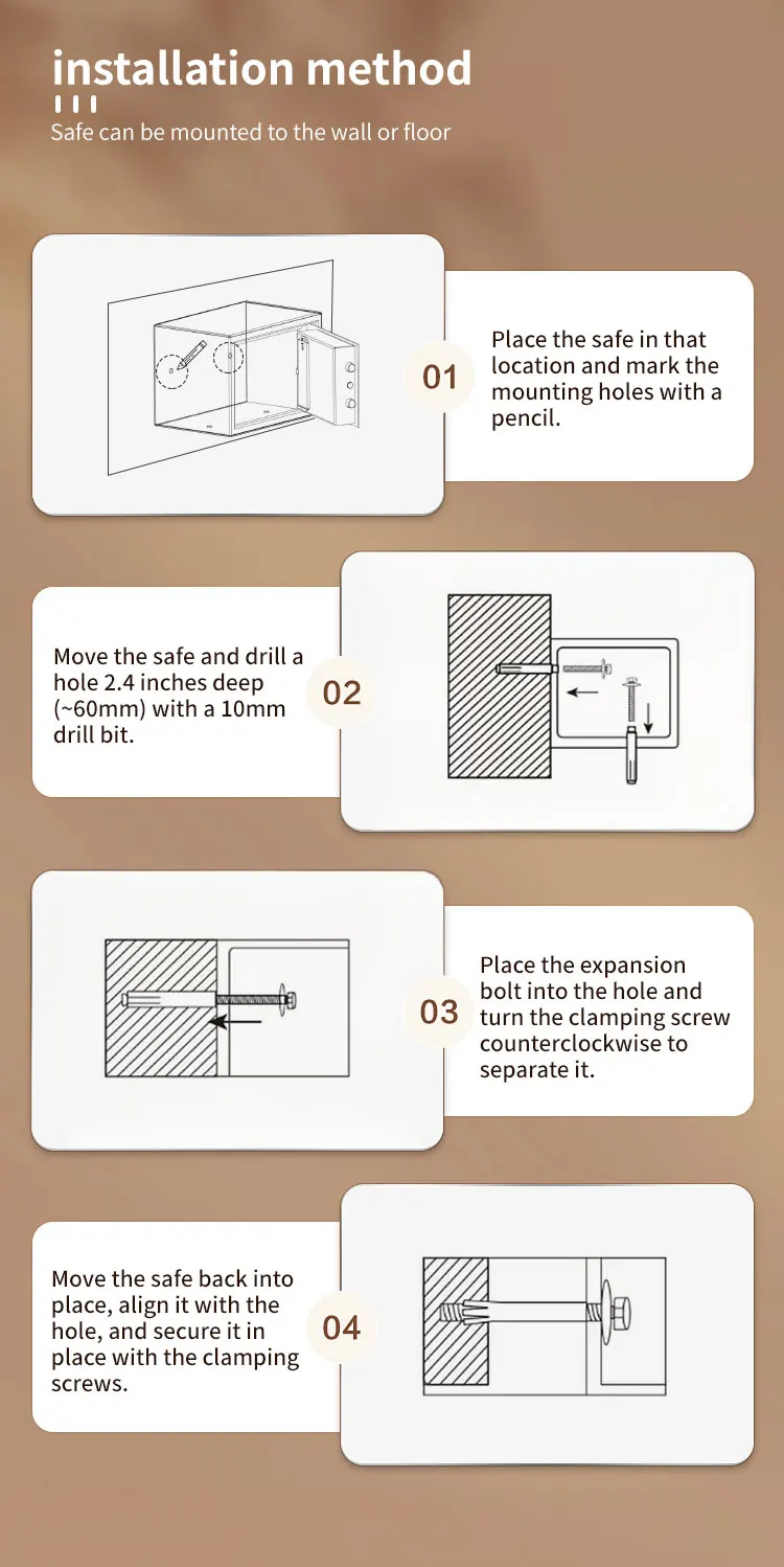 CEQSAFE Hot-selling Small Home Office Safe Mini Deposit Box for Hotel supplier