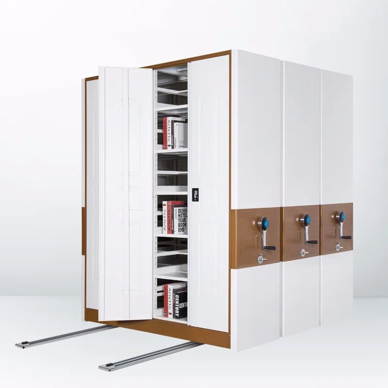 Compact Mobile Shelving Drawings Cabinet with Key Lock for Library Archive Room