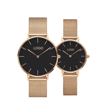 Private Label High Quality Women Watches Quartz Stainless Steel Rose Gold Watches Custom Logo Lady Wrist Watches