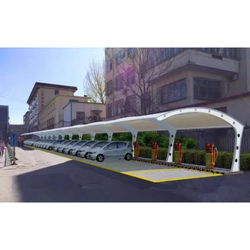 Intelligent Steel Workshop Garage Lifting Smart Parking Structure with Light   Steel structure parking lot