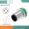 M12-D-4P macho M12*1.0