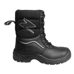 High Top PUPU Anti Smash Anti Static Genuine Leather Safety Shoes for Worker Using All Season Protect Boot
