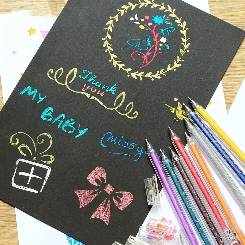Gel Pens Custom Logo Set For Colouring And Doodling 24 Pack_voghion.com