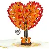 Fall Heart Tree-6x6in