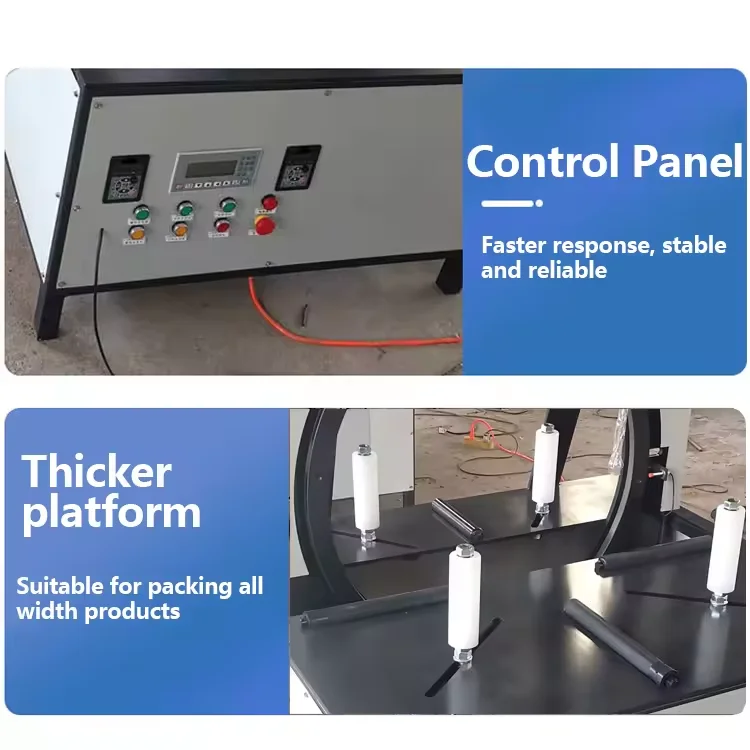 Automatic Horizontal Tire Baler Wire & Cable Hose Wrapper Machine Stretch Film Wrapping Machine