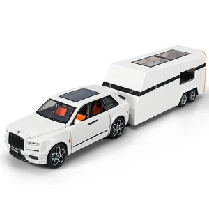 1:20 Scale Luxurious Recreational Vehicle Sound and Light Plastic Touring Car Diecast Toys