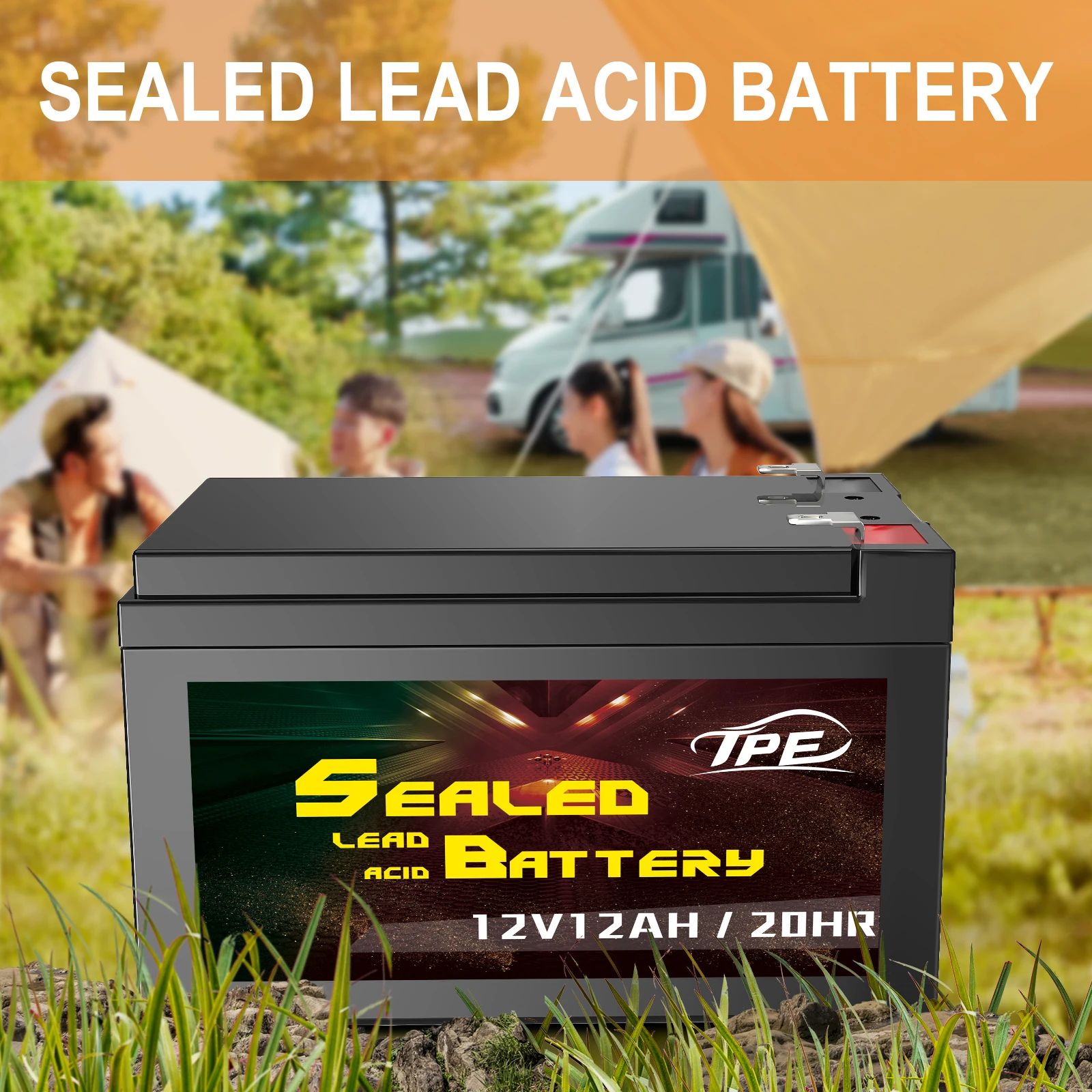 12V 12Ah Solar Sealed Lead Acid Battery Rechargeable SLA AGM Battery Long Life UPS Energy Storage Battery Emergency Power Supply manufacture