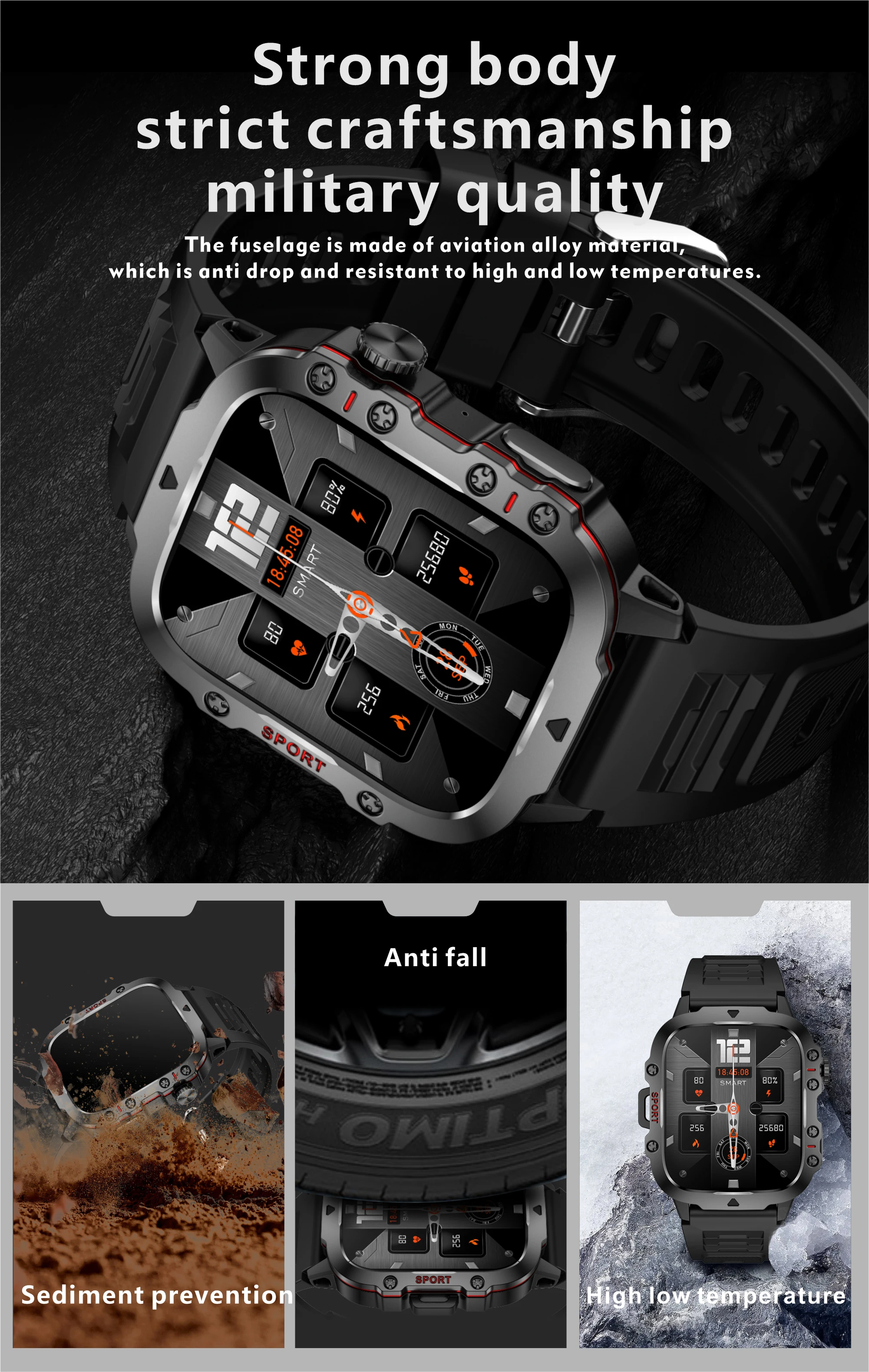 2024 Newest 1.96 Inch Smart Watch Sports Outdoor Fitness Tracker ...