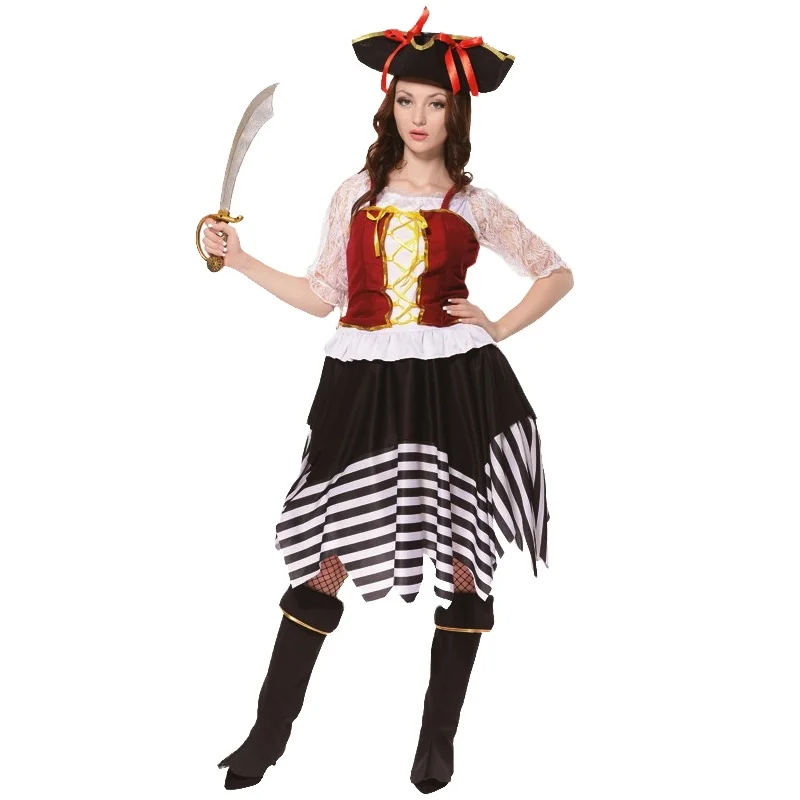 性感女花式连衣裙嘉年华cosplay派对美丽的海盗服装 Buy 万圣节成人服装 角色扮演服装的妇女 海盗服装product On Alibaba Com