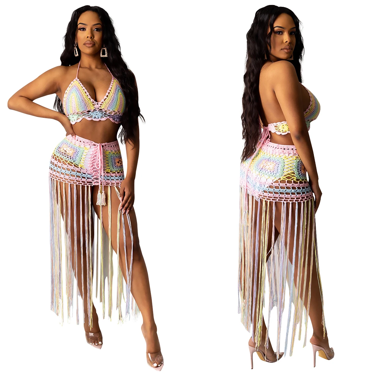 long crochet swimsuit cover up