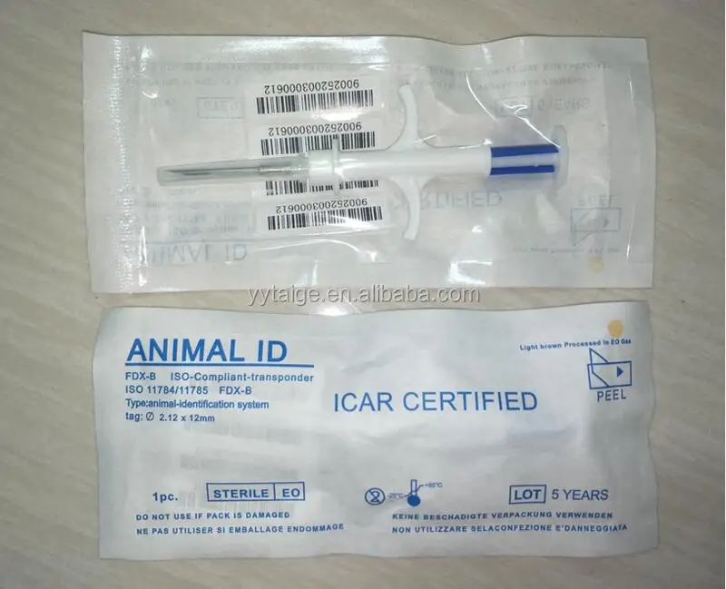 Manruta ISO Micro RFID Microchip for Pets for Horse Dog Cattle Cat  Small Size