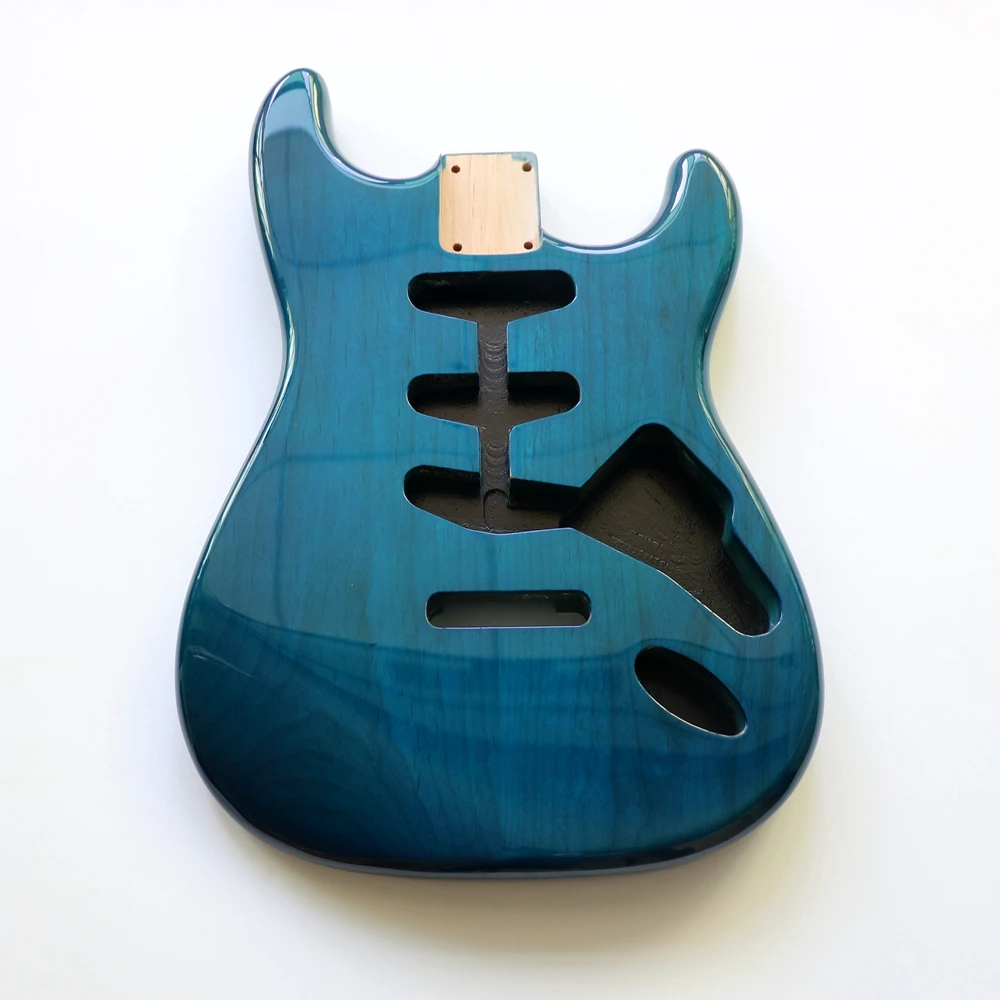 2 Piece Matched Alder Transparent Blue Color St Guitar Body 