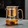 Tasse élégante Shanhe à couvercle rabattable - Poignée imitation bois - 800 ml