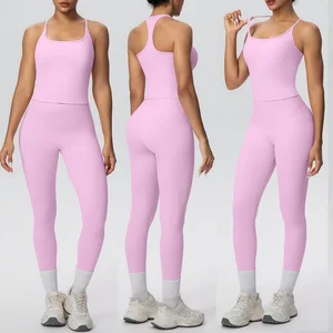Hot Sale High Quality Sports Bra High Waist Leggings Sportswear Women Fitness Clothes Gym Fitness Yoga Sets