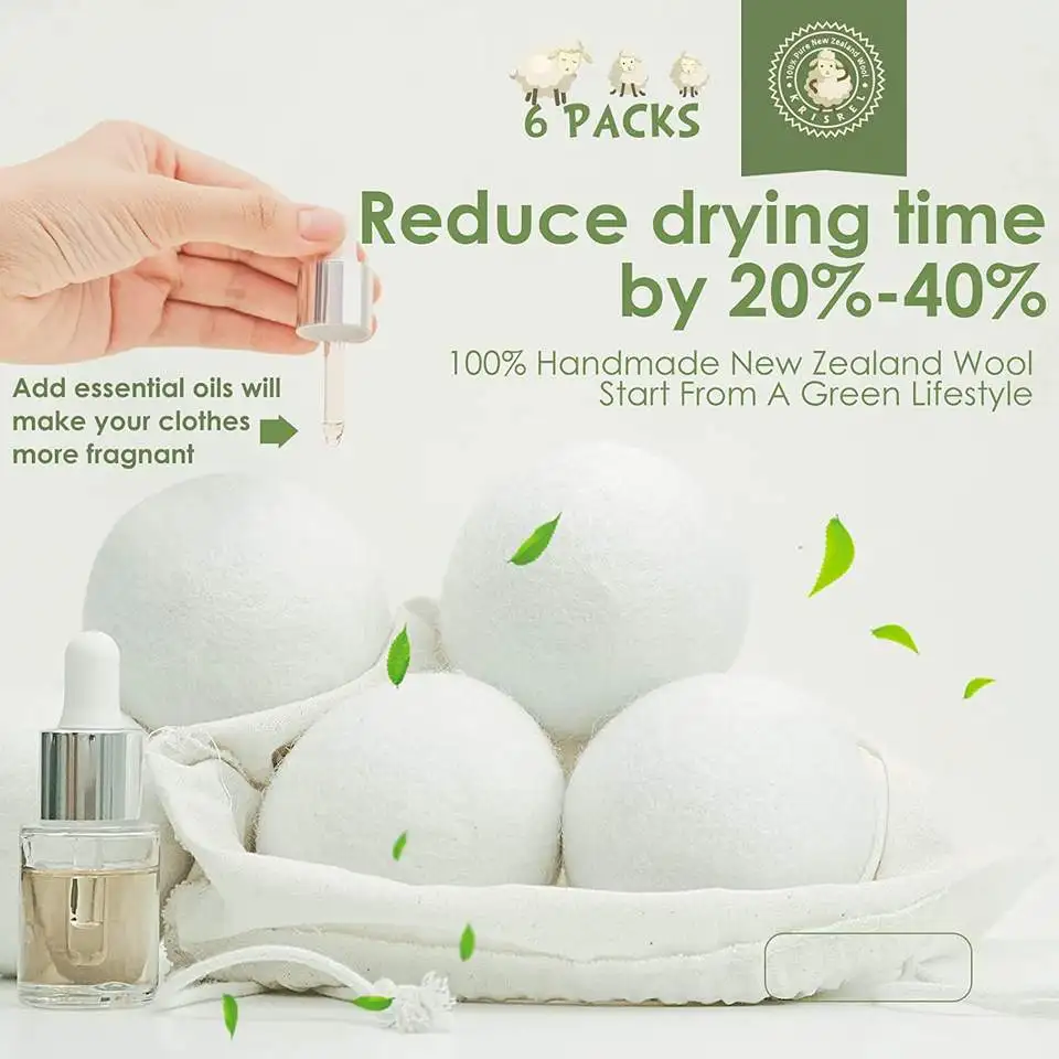 Сушильный шарик для шерсти 7 см, самые продаваемые продукты, лидер продаж, Лидер продаж, Компостируемый сушильный шарик для шерсти 2025
