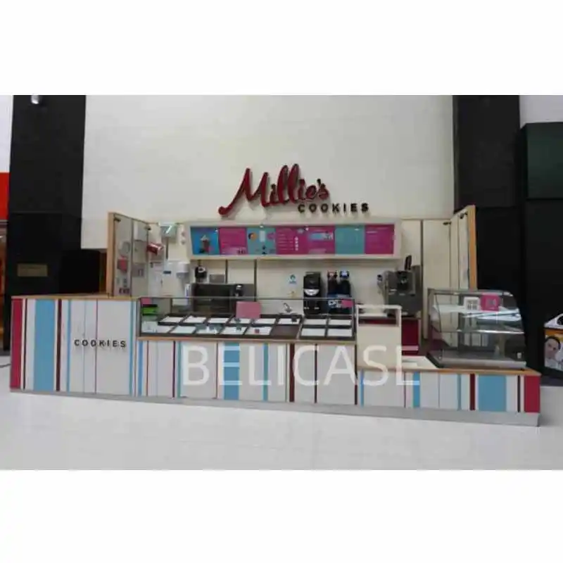 Coffee Sweets Candy Cookies Kiosk Creative Counter Cookie Custom Design Cookies Kiosk in Mall