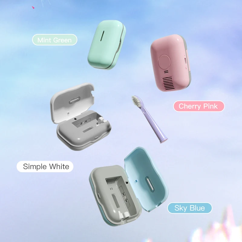 Высококачественная зубная щетка, портативная УФ Мини зубная щетка, УФ-очиститель с функцией сушки