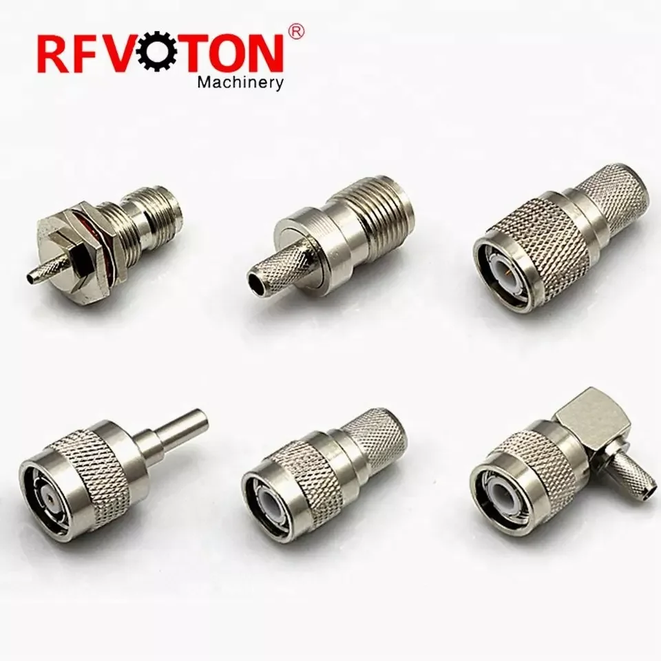 Factory TNC male (female) clamp connector for LMR240 RG8 lmr600 5D-FB rg178 lmr240 rg8 rg402 rg213 rg174 rg58 1/2 coaxial cable manufacture