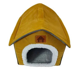 Dog House Indoor Bed with Handle Portable Pet House Kennel Large Dog House