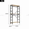 Negro mate + madera L120*W40*H220CM