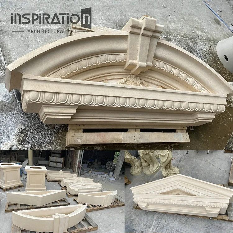 15 Years Architectural Glass Reinforced Concrete (GRC) Manufacturer Customized Produce Stone Window Frame and  GRC Door Design