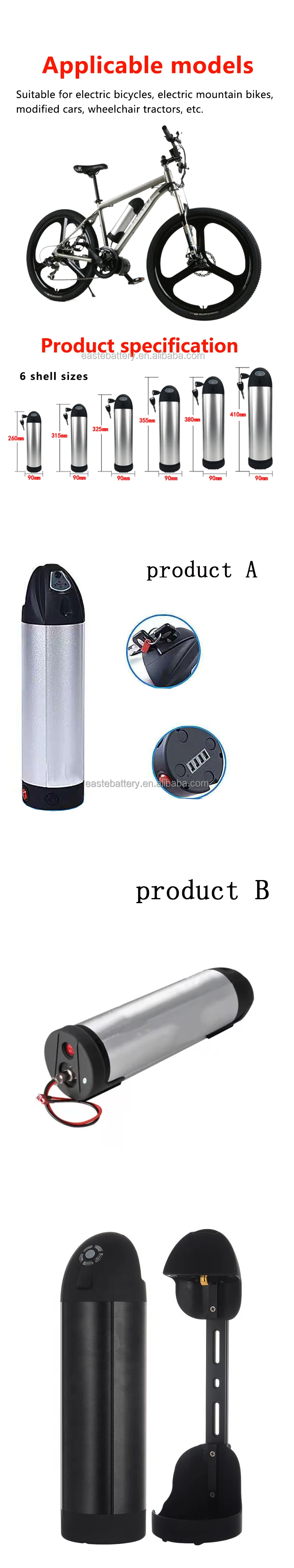 36v 20ah Bottle Battery Pack Water Bottle Type 36v 20ah Ebike Battery