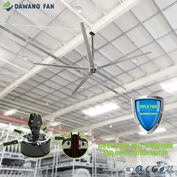 DAWANG FAN 16 дюймов, 4900 мм, HVLS воздушного охлаждения, большой вентилятор, крупный промышленный потолочный вентилятор