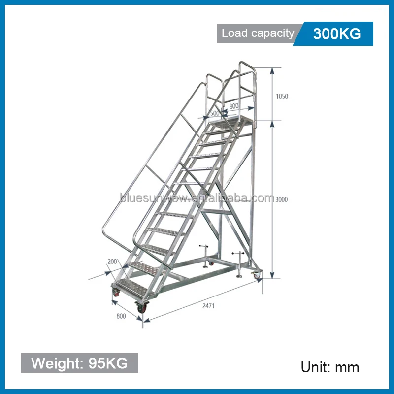 Aluminum Mobility Bridging Steps Double Side Ladder Industrial ...