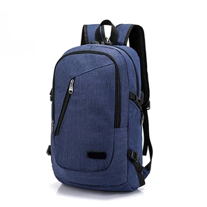 Dual Durable Lightweight Travel-friendly Youth Fashion Soft Office Computer Backpack with USB Port Waterproof Zippered Closure