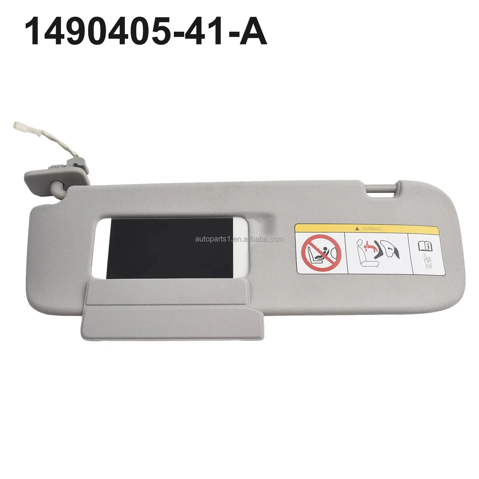 Zonneklep Rechts-voor Zwart voor Peugeot 3008 II P84E 98160197ZD
