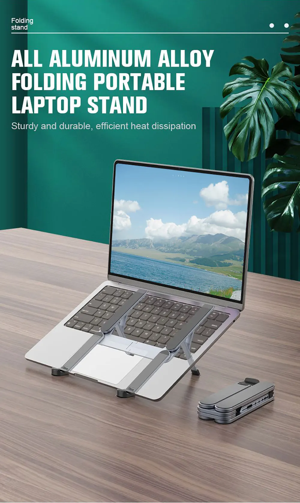 Adjustable Trendy Flexible Universal Rotating 360 Folding Stand Laptop Phone Tablet Holder Sjj005 Laudtec factory