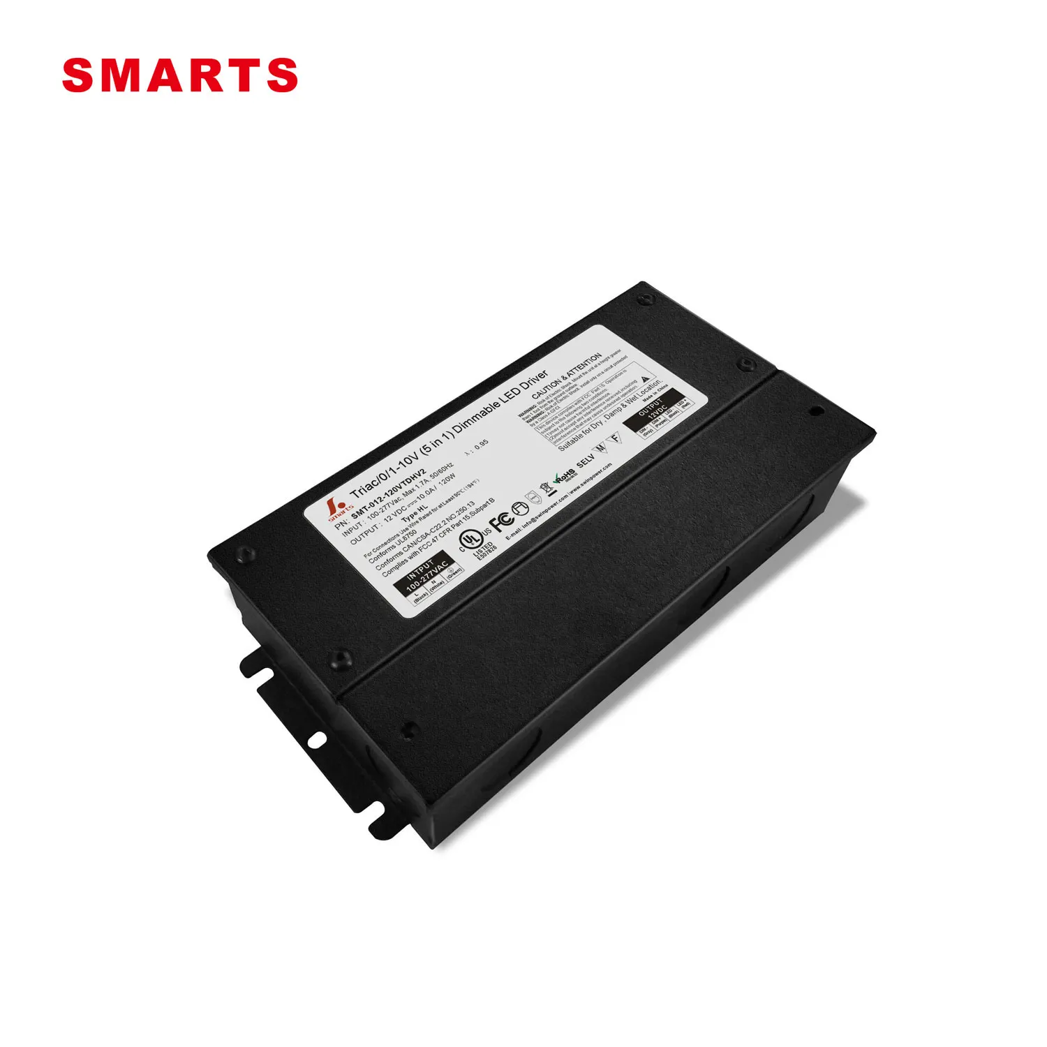 12v 120w constant voltage power supply for Led strip 5 σε 1 dimmable led driver