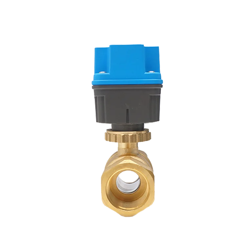 Winvall 0-10V 4-20mA Modulating Electric Actuator 8s Control 2 Way Brass Valve IP67 Motorized Actuated Forged Ball Valve