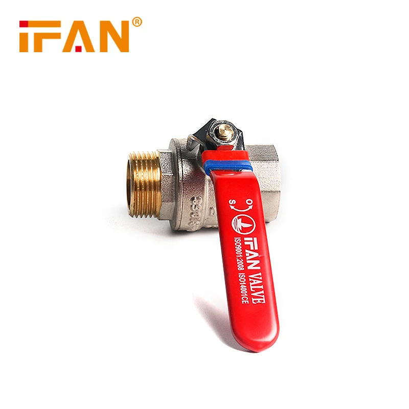 IFAN 81068 Water Pipe System Brass Ball Valve Small Cut Off 1 Inch Brass Ball Valve Brass