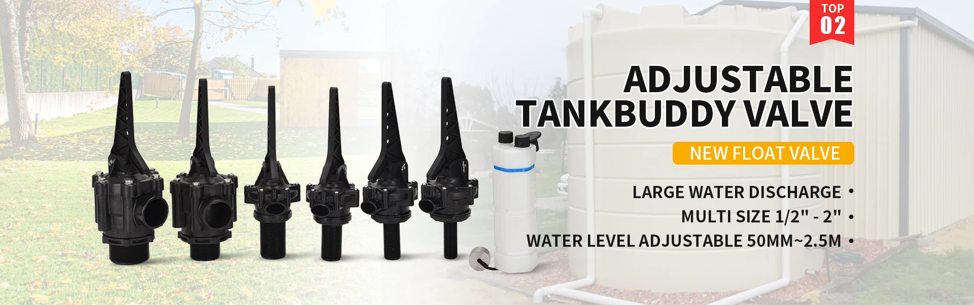 Water tankbuddy float valve