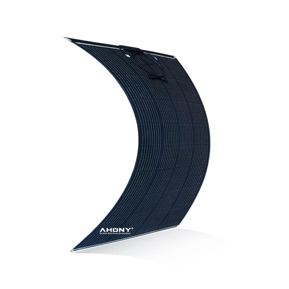 200w 210w HJT 24% Etfe Semi Black Flexible Solar Panel Cell for Boat Rv Transparent Bificial Module Solar off Grid Solar System