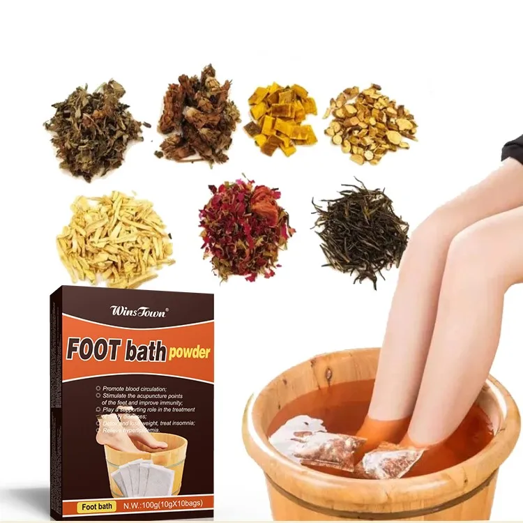 Китайский поставщик травяной порошок для массажа ног полынь