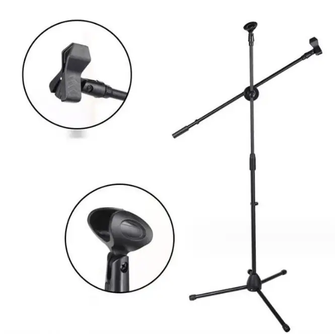 Professional Microphone Metal Stand Adjustable Height 92158 Cm Tripod