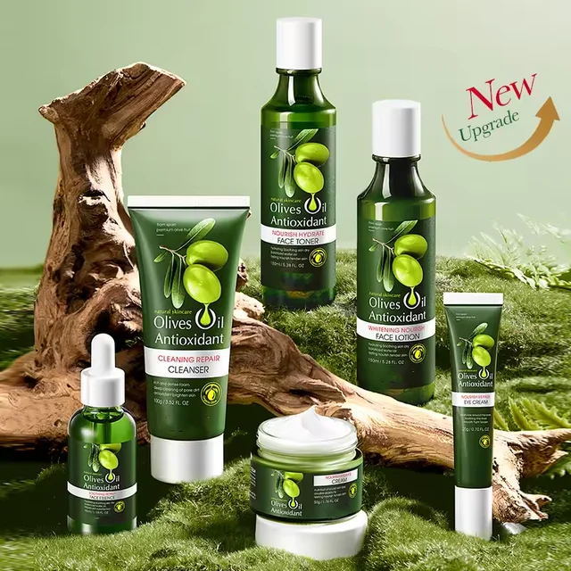 Olive anti-wrinkle soothing six-piece set Facial Care skin care product set cross-border foreign trade Wholesale
