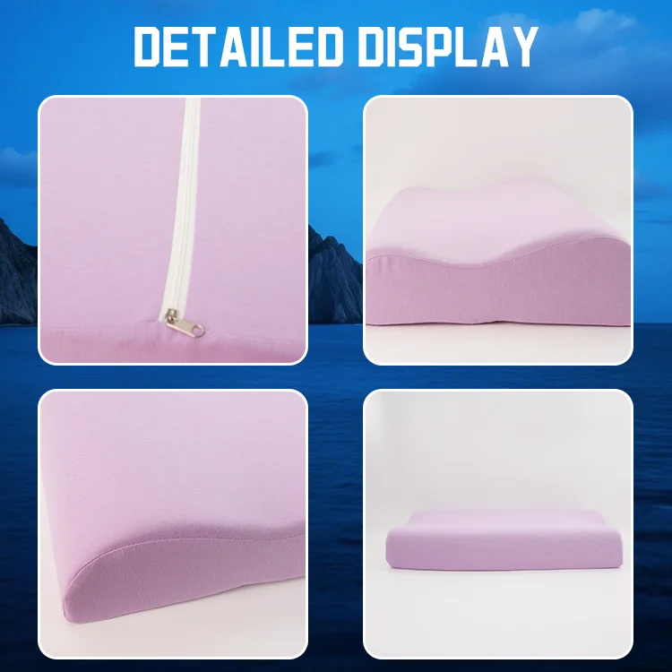 Factory Sale Ergonomic Support Cervical Neck Pillow Memory Foam for Side Back Stomach Sleepers with Pillowcase