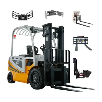 electric forklift 1.2 tons vlift direct sales Three-point forklift truck  1 ton with clamp