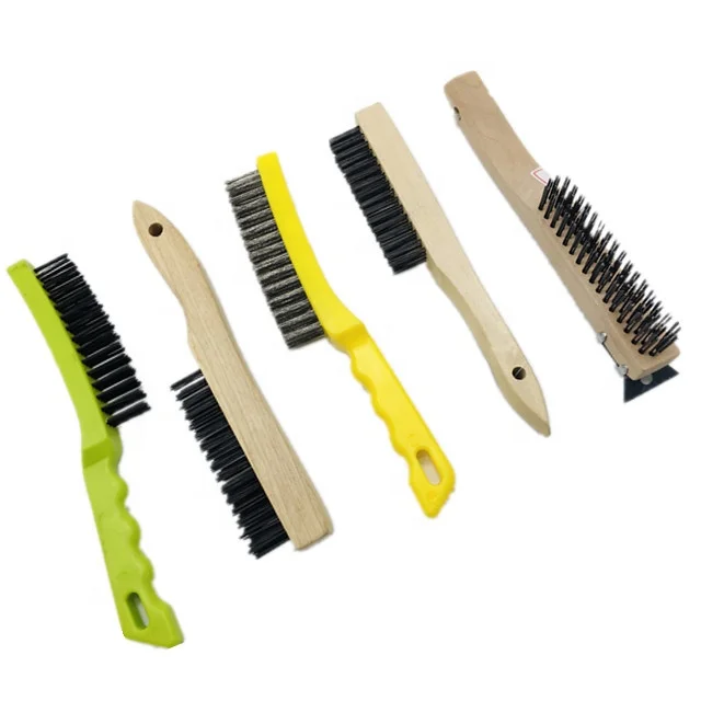 Butcher Block Wire Brushes Including Butcher Block Carbon Steel Wire