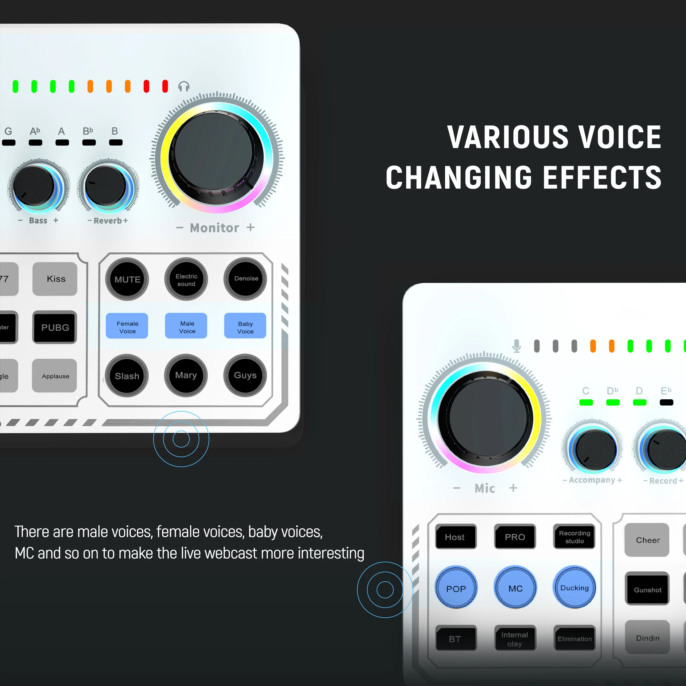 Fifine Sc6 Audio Mixer Studio Soundcard Mixer Live Streaming Audio ...