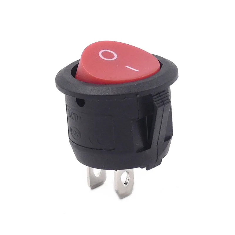 Kcd1-105 Round Push Button Switch 2pin 3pin 4pin 6pin Mini Power Switch ...