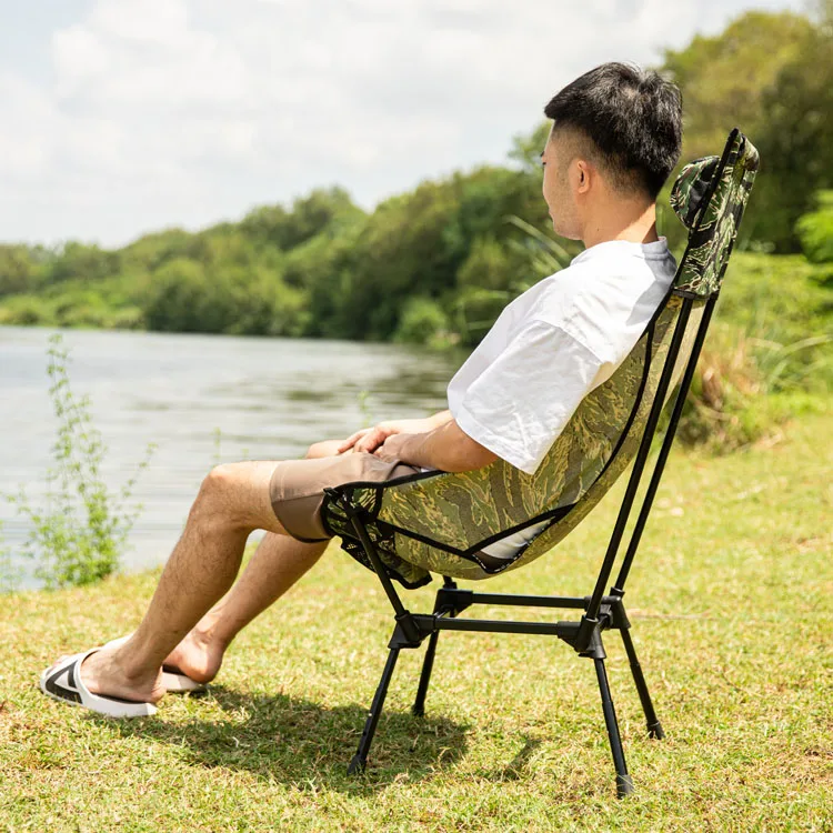 Outdoor Furniture Beach Chair Folding High Back Chair With Carry Bag