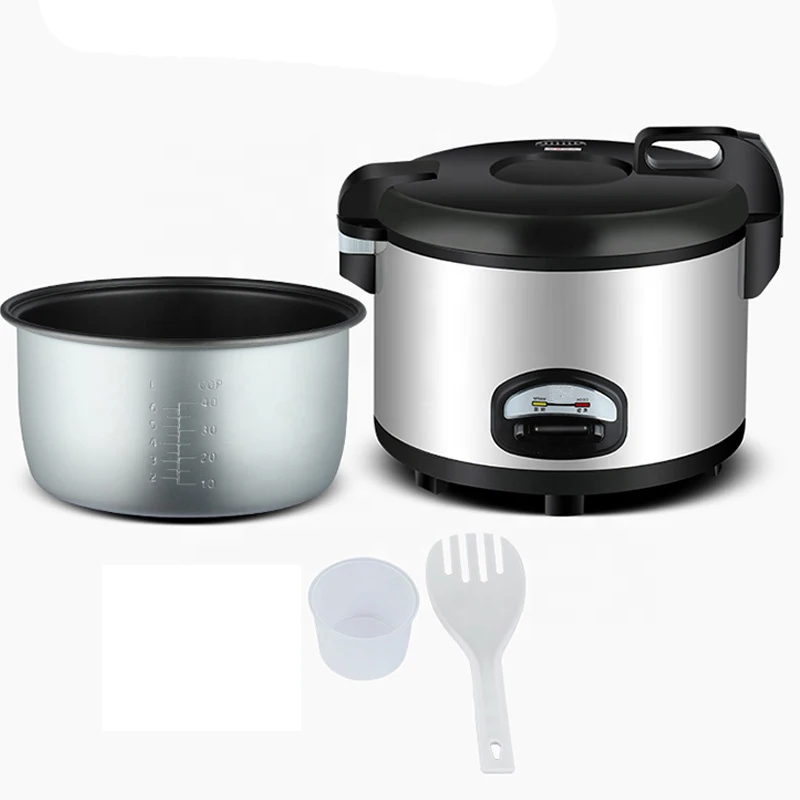 Penanak Nasi Listrik Komersial Ukuran Besar, Panci Stainless Steel Tidak  Berstiker Ukuran Besar