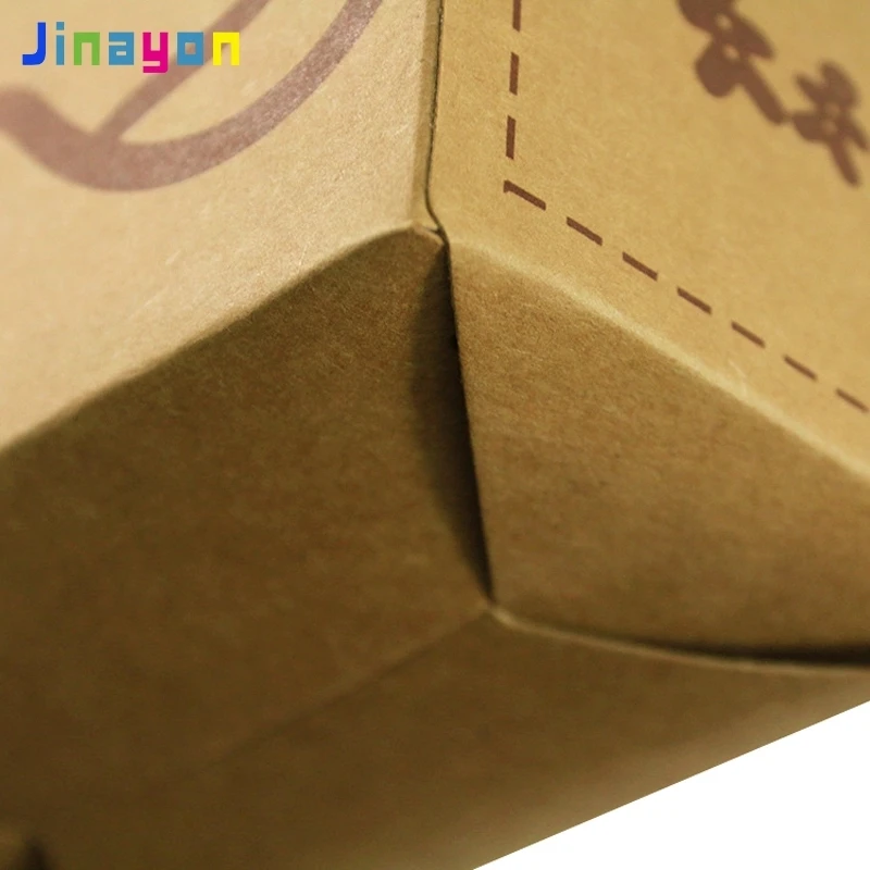 Jinayon New Custom Kraft Paper Gift Box Kids Template Special Box Customized Size Carry Food Packaging Box for Kids Candy manufacture