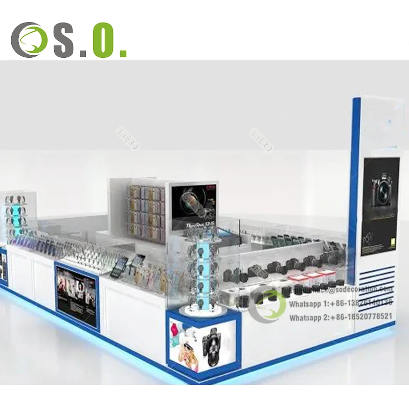 Custom Modern Mall Watch Kiosk Watch Display Unit Watch Display Cabinet ...