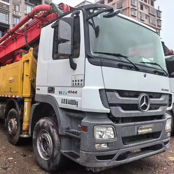 Used Sany Benz Chassis 56m Concrete Pump Truck for Engineering Project Construction