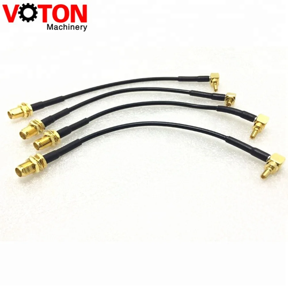 RG174 pigtail cable crc9 male RA  to sma female bulkhead connector rf cable feeder cable assembly